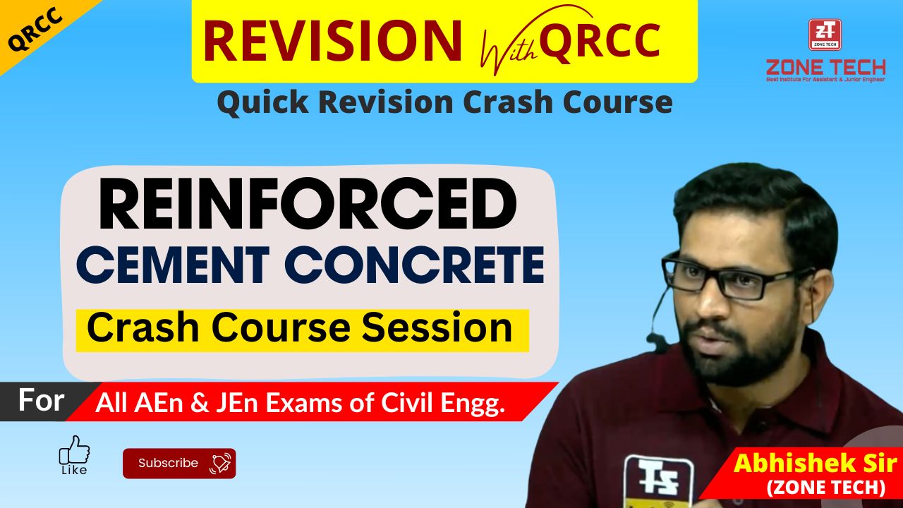 RCC Quick Revision Crash Course - QRCC Civil Engineering