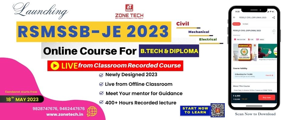 Zone Tech Launches RSMSSB-JE 2023 Online Course: Your Pathway to Success