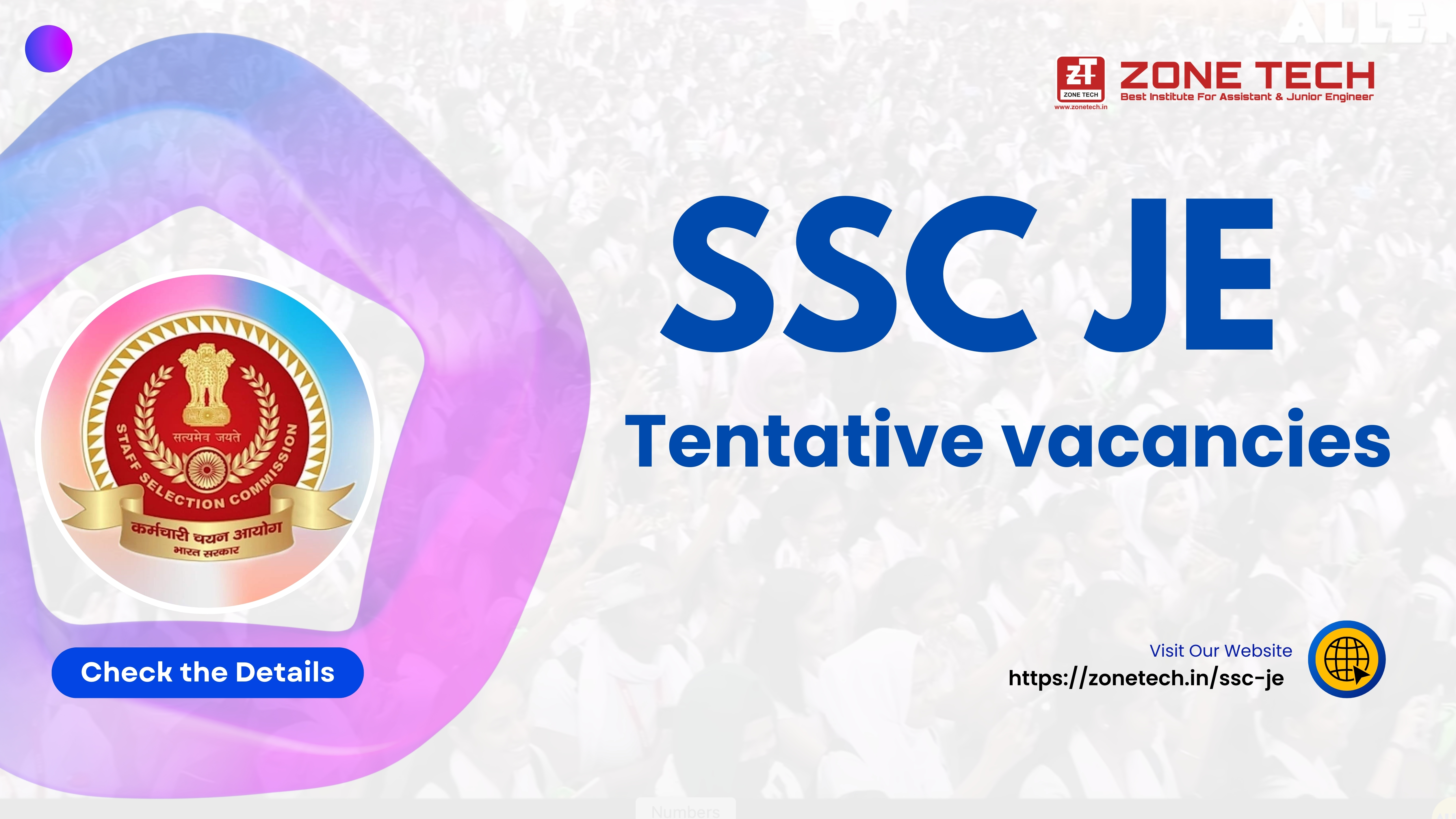 SSC JE Total Number of Vacancies
