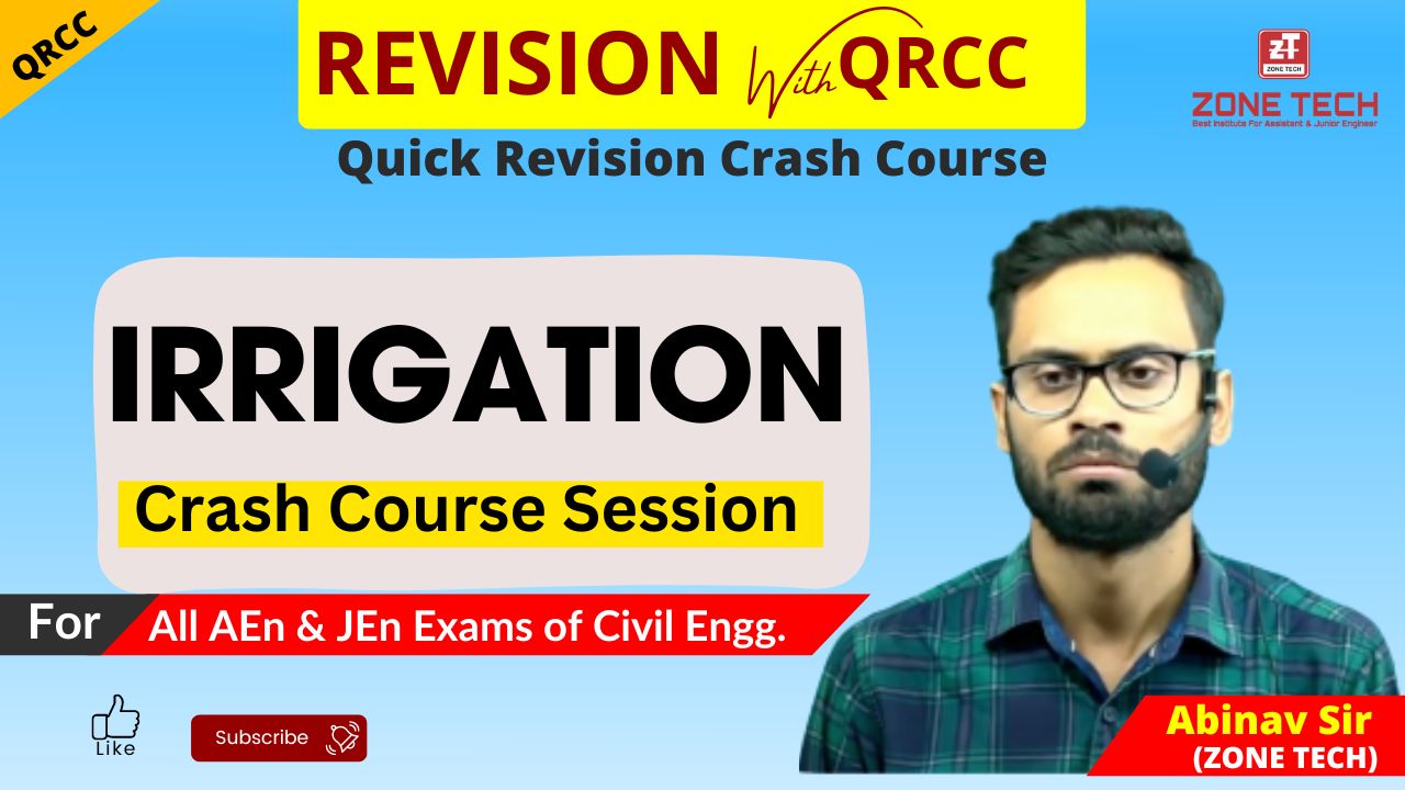 Civil Engineering Quick Revision Crash Course QRCC for Irrigation 