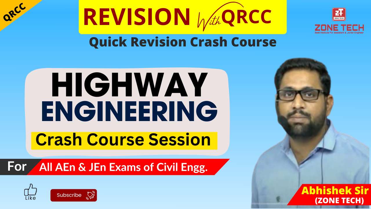 Civil Engineering Quick Revision Crash Course QRCC for Highway 