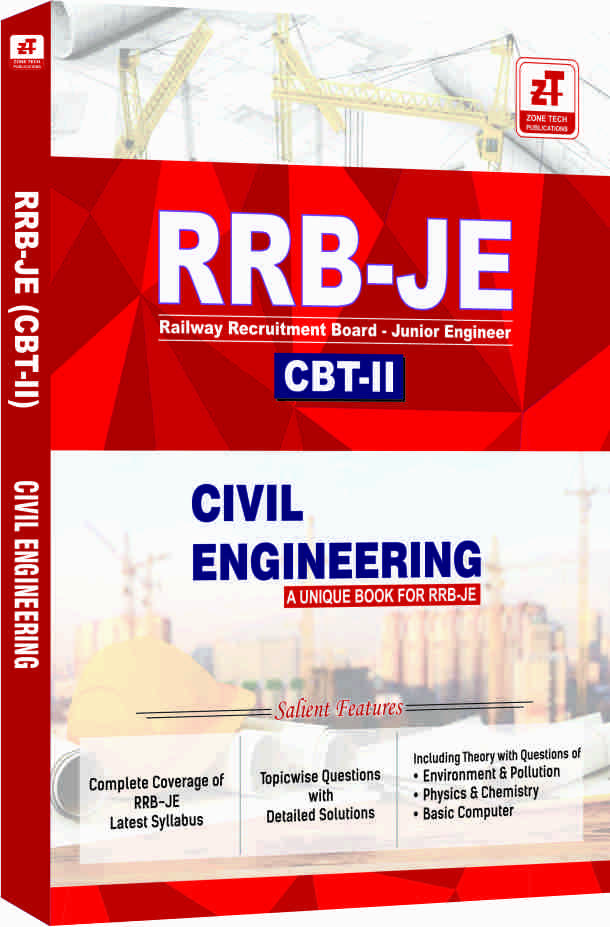 RRB-JE (CBT-2) : Civil  Engineering Topic wise MCQs Practice Book